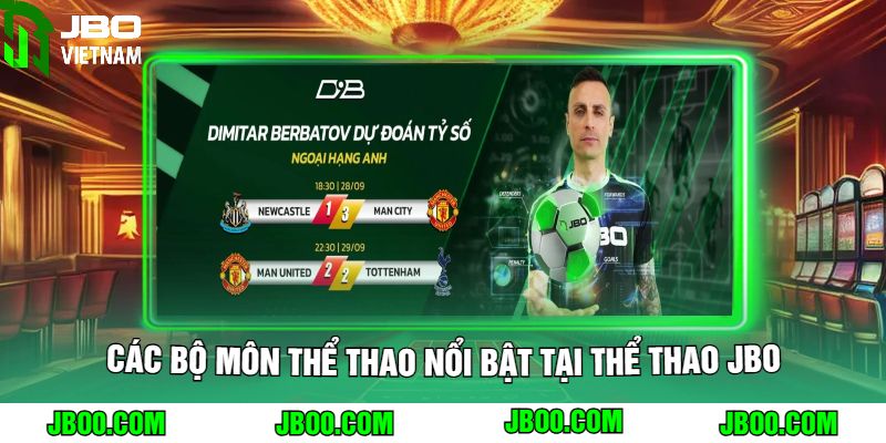 Các Bộ Môn Thể Thao Nổi Bật Tại Thể Thao JBO