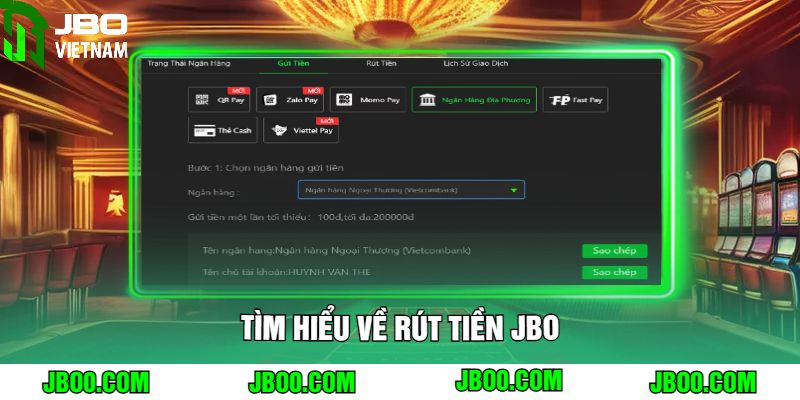 Tìm Hiểu Về Rút Tiền JBO